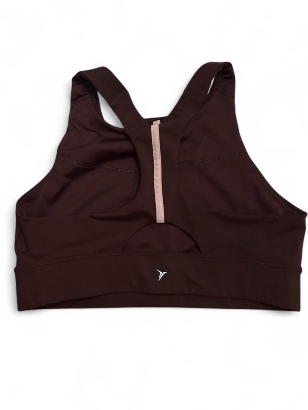 Old Navy High Neck Athletic Crop Top - Burgundy - Picture 2 of 4